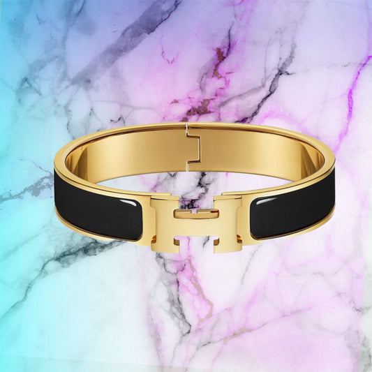 BRACELET HERM*S - NOIR/OR