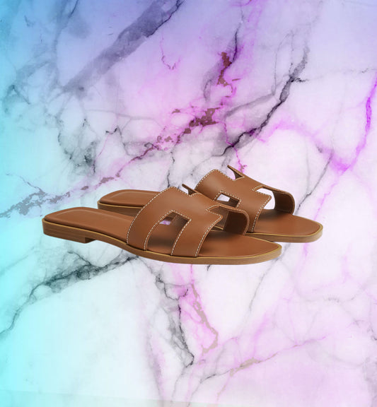 CLAQUETTE ORAN - MARRON