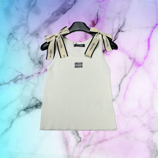 HAUT MIU MIU - BLANC/NOIR