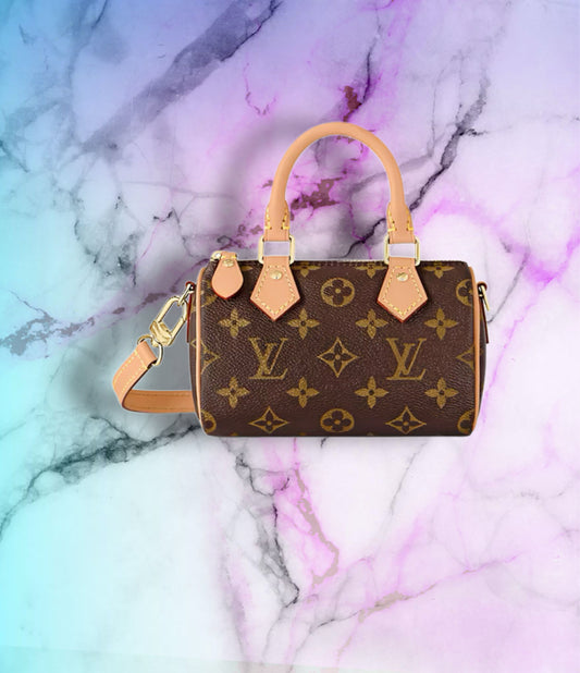 SAC À MAIN NANO SPEEDY - MARRON/BEIGE