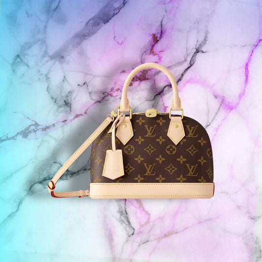 SAC À MAIN ALMA BB - MARRON/BLANC